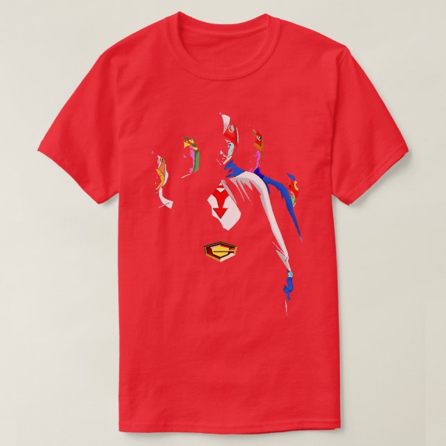 Camiseta Batalla del equipo de Gatchaman de los planetas G (Diseño del anverso)