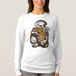 Camiseta Batalla Épica: Arte de Tigre vs. Serpiente