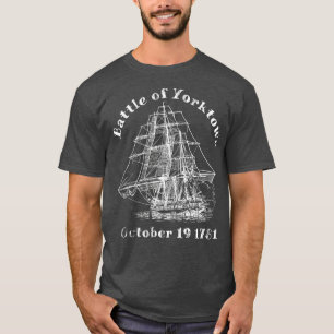 Camiseta Batalla Guerra Revolucionaria Británica de Yorktow