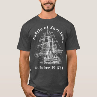 Camiseta Batalla Guerra Revolucionaria Británica de Yorktow
