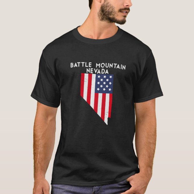 Camiseta Batalla Montaña Nevada Estados Unidos EE.UU. (Anverso)