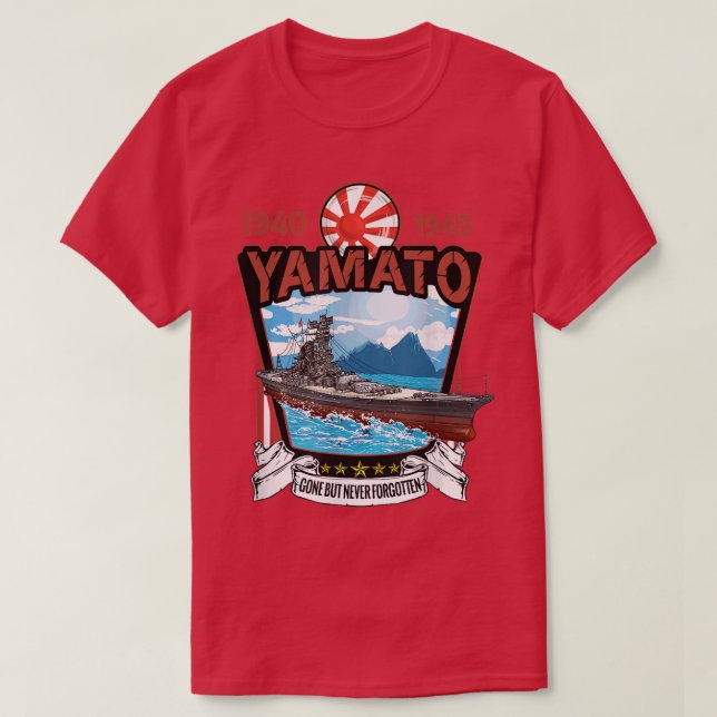 Camiseta Batalla naval japonesa Yamato  (Diseño del anverso)