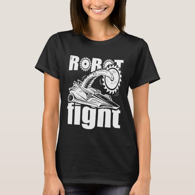 Camiseta Batalla Robot contra la idea de lucha contra la ro (Anverso)