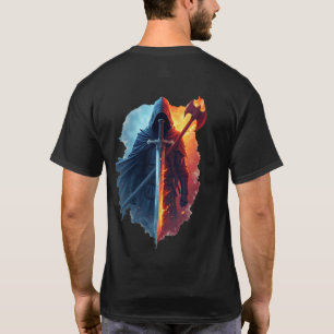 Camiseta Batalla Teseo - Espada y Hacha Cruzadas