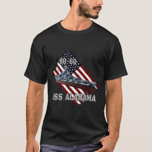 Camiseta Batalla USS Alabama BB-60 _ Combate Warship Vete