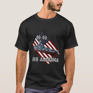 Camiseta Batalla USS Alabama BB-60 _ Combate Warship Vete