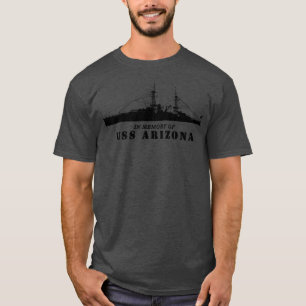 Camiseta Batalla USS Arizona Silhouette En Memoria De