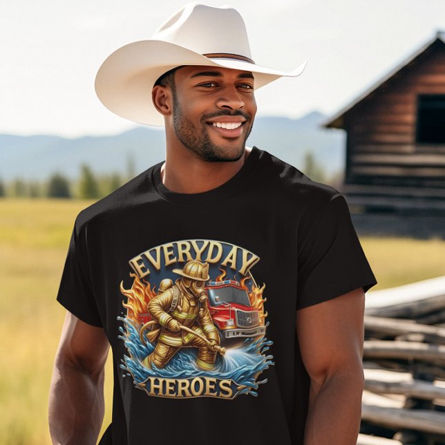 Camiseta Batallas de bomberos heroicas estallan (Subido por el creador)