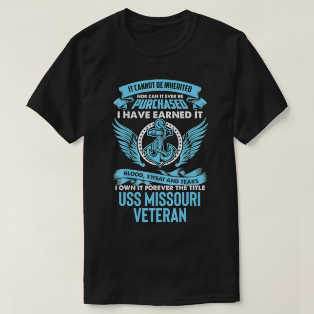 Camiseta Batallero USS Missouri BB63  (Diseño del anverso)