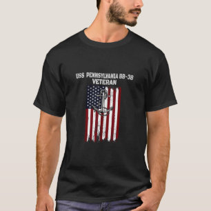 Camiseta Batallero USS Pennsylvania BB 38 Veteran Warship