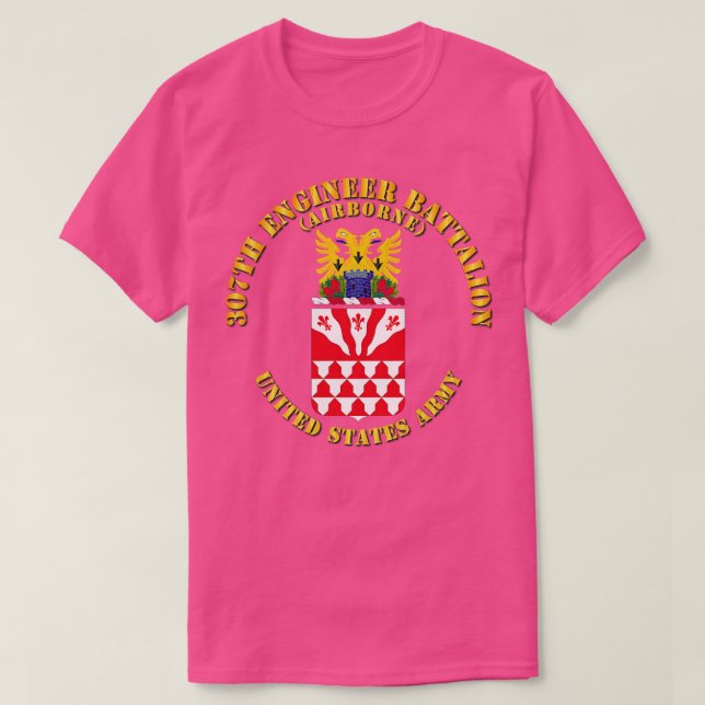Camiseta Batallón de Ingenieros 307COA Airborne (Diseño del anverso)