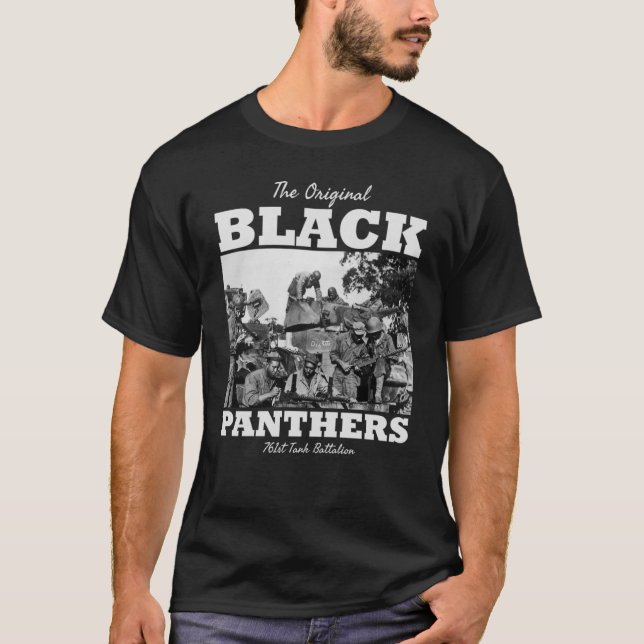 Camiseta Batallón de tanques 761ª WW2 Panthers (Anverso)
