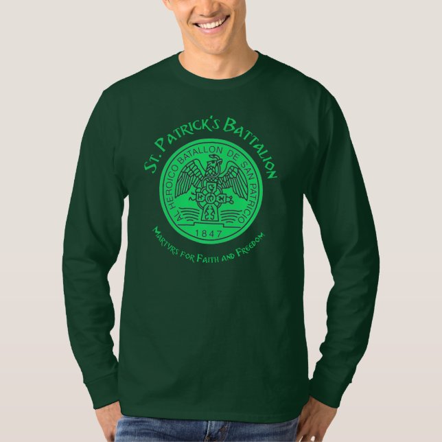 Camiseta Batallón San Patricios Católico de San Patricio (Anverso)