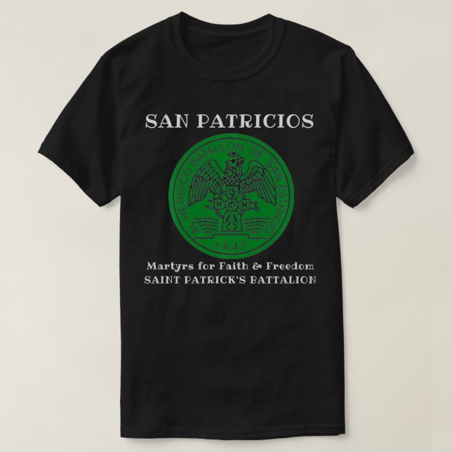 Camiseta Batallón San Patricios Saint Patricks (Diseño del anverso)