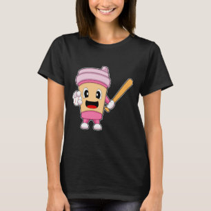 Camiseta Bate de béisbol de café