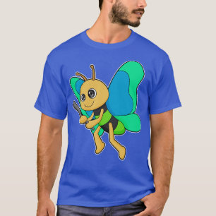 Camiseta Bate de béisbol de mariposa