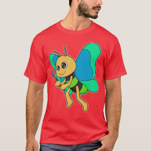 Camiseta Bate de béisbol de mariposa