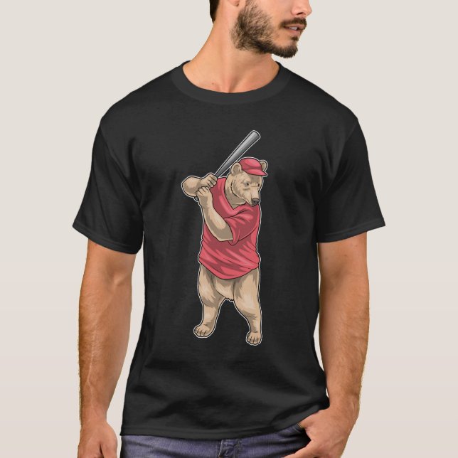 Camiseta Bate de béisbol de oso (Anverso)