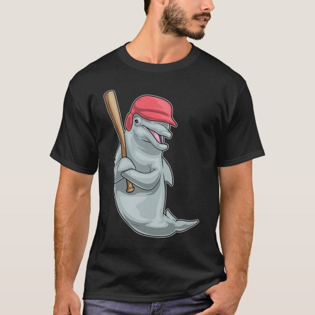 Camiseta Bate de béisbol para delfines (Anverso)