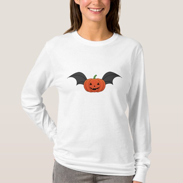 Camiseta Bate de calabaza de Halloween (Anverso)