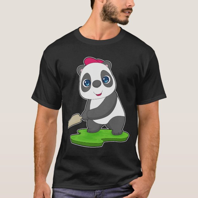 Camiseta Bate de cricket de Panda (Anverso)
