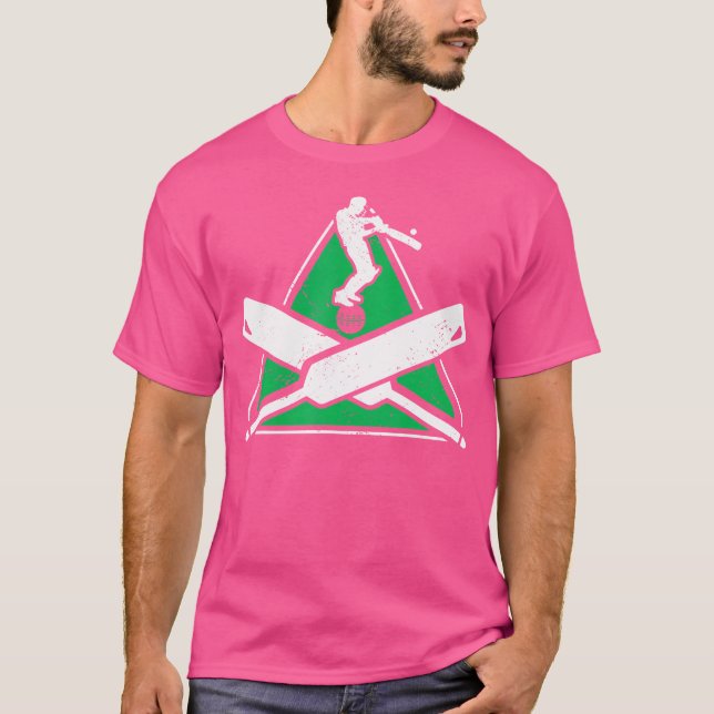 Camiseta Bate de cricket para jugadores de cricket (Anverso)