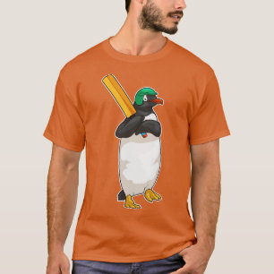 Camiseta Bate de críquet de pingüino