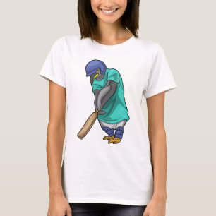 Camiseta Bate de críquet de pingüino