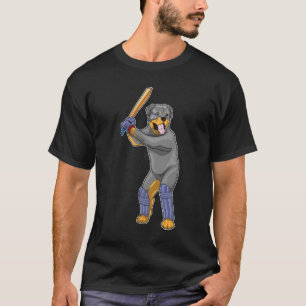 Camiseta Bate de críquet de Rottweiler