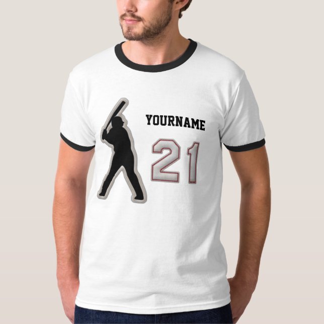 Camiseta Bateador del número 21 uniforme - puntadas frescas (Anverso)