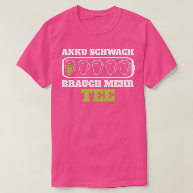 Camiseta Batería Baja Personalizado Más Té Regalo Mugs Tea  (Diseño del anverso)