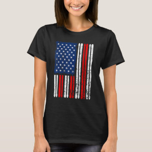 Camiseta Batería Bandera Americana Baterista