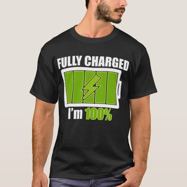 CAMISETA BATERÍA_CARGADA (Anverso)