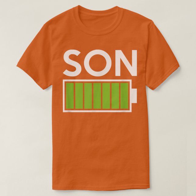 Camiseta Batería completa del hijo  (Diseño del anverso)