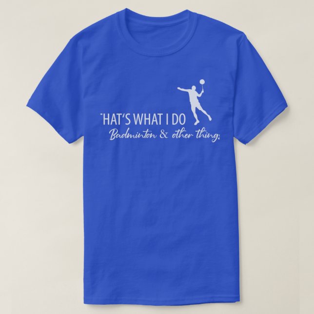 Camiseta Batería de bádminton 26 (Diseño del anverso)