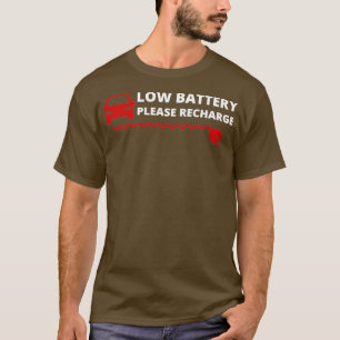 Camiseta Batería de bajo costo Por favor recargue el coche