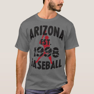 Camiseta Batería de Béisbol Vintage Arizona Est 1998