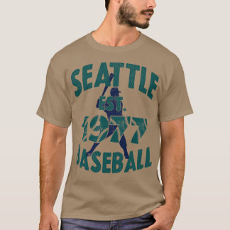 Camiseta Batería De Béisbol Vintage Seattle Est 1977