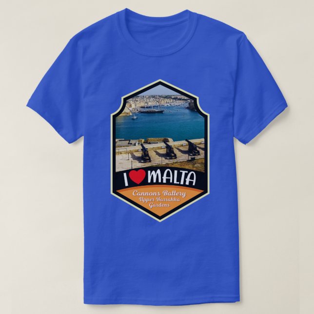 Camiseta Batería de Cannes de Malta (Diseño del anverso)