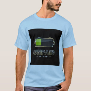 Camiseta Batería de Interno no Remunerado 1% – Divertida V1