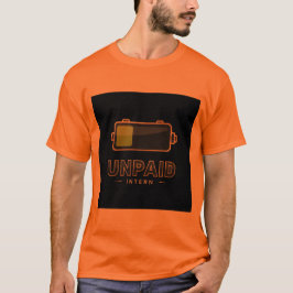 Camiseta Batería de Interno no Remunerado 1% – Divertida V1