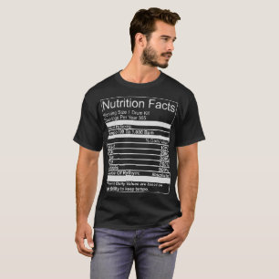 Camiseta Batería de los hechos de la nutrición