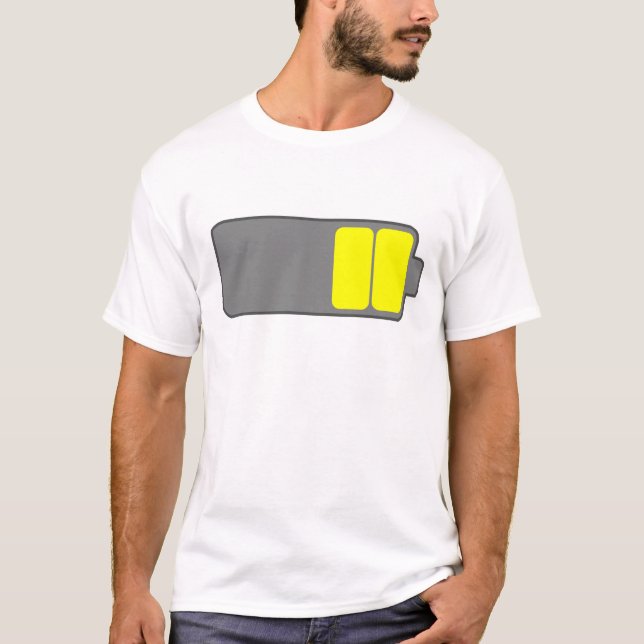 Camiseta Batería de papá amarillo (Anverso)
