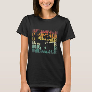 Camiseta Batería de tambores de instrumentos de percusión