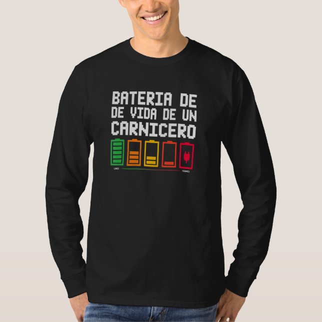 Camiseta Batería De Vida De Un Carnicero (Anverso)