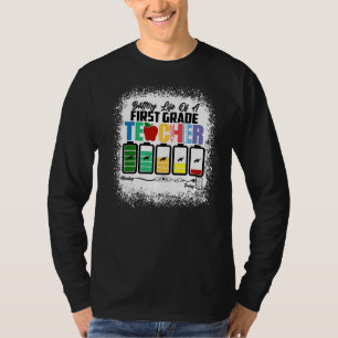 Camiseta Batería De Vida Un Profesor De Primer Grado De Lun