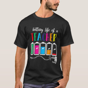 Camiseta Batería De Vida Un Profesor Navidades De Acción De