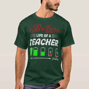 Camiseta Batería De Vida Un Profesor Navidades De Acción De