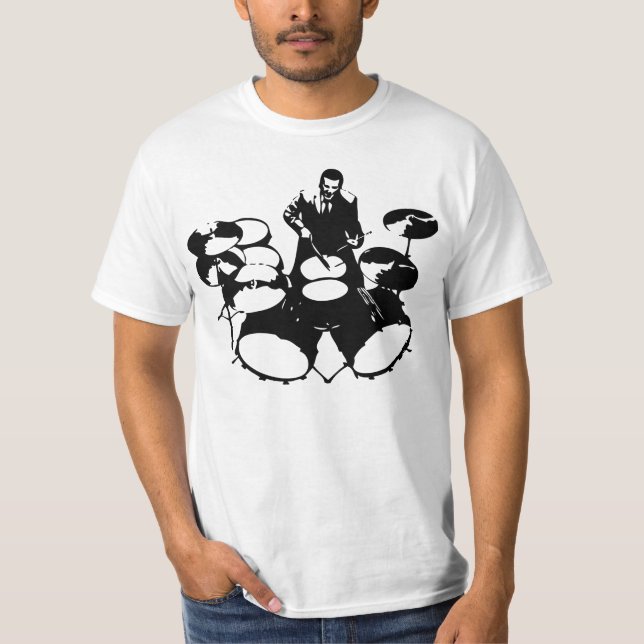 Camiseta Batería del jazz (Anverso)