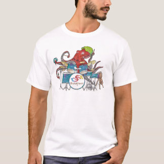 Camiseta Batería descalzo del pulpo del surco